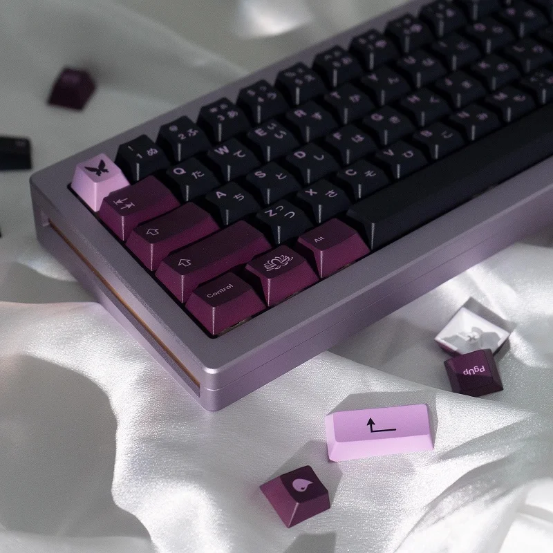 

New Black Lotus Mechanical Keyboard Keycaps Original Pbt Full Five-Sided Heat Sublimation Personalized Customizable Keycaps