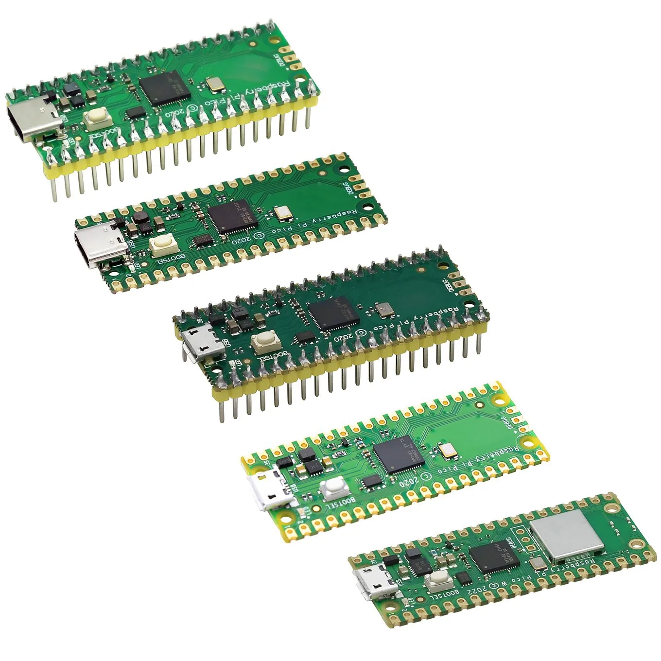 Raspberry Pi Pico Board RP2040 Dual-Core 264KB ARM Low-Power Microcomputers High-Performance Cortex-M0+ Processor