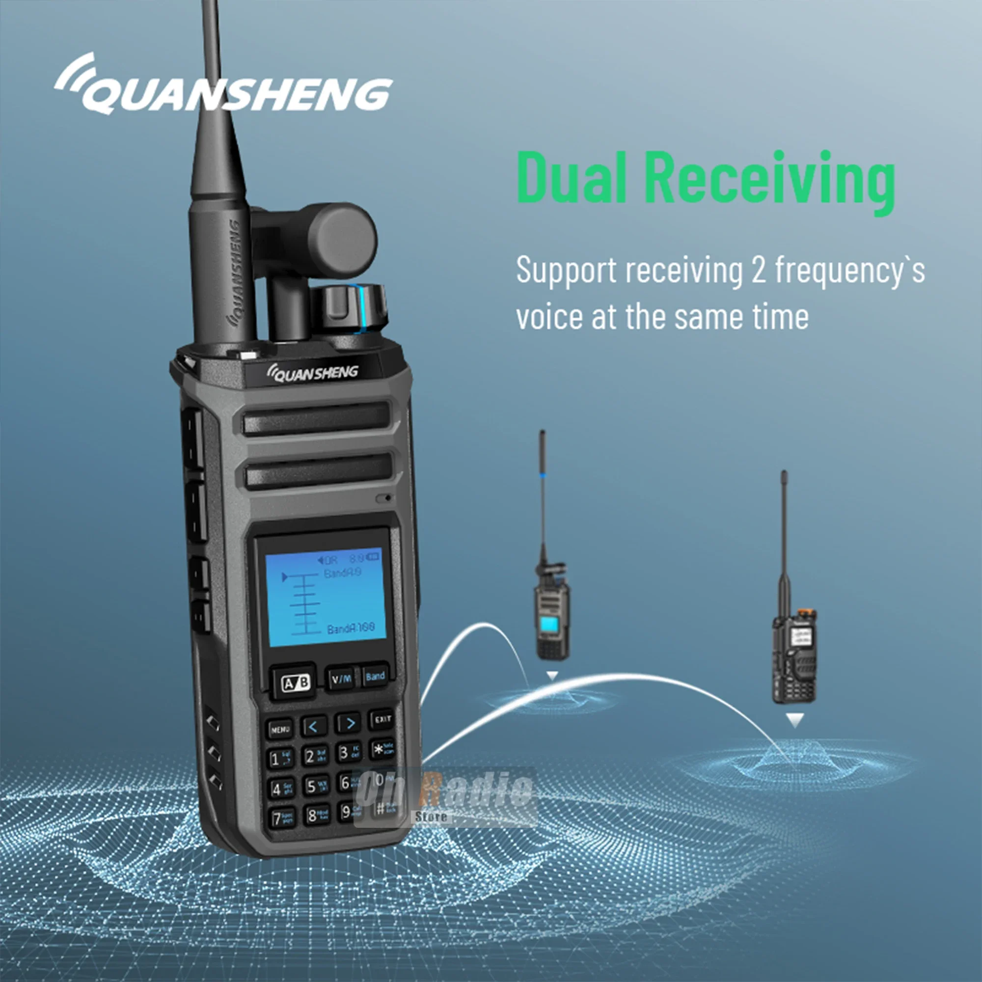 Quansheng TK11(5) 10W Dual Receiving HF VHF UHF USB AM FM LSB CW 27MHz CB LW MW SW SSB Multi Band Spectrum Analyzer Ham Radio image 5