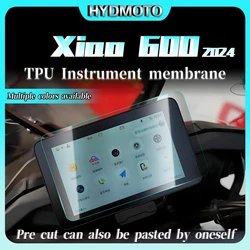 For QJMOTOR xiao600 2024 Motorcycle Transparent TPU Hydraulic Coagulation Instrument Membrane Protection Film Accessories Moto