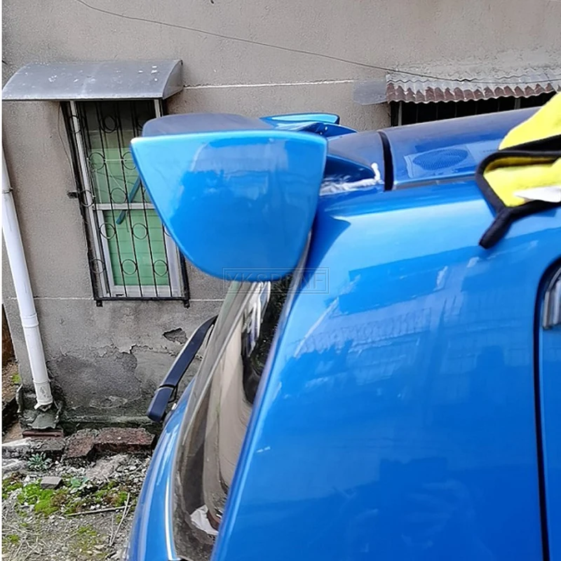 For Suzuki Swift Spoiler 2008-2015 High Quality ABS Plastic Unpainted Color Rear Roof Spoiler Wing Trunk Lip Car Accessories