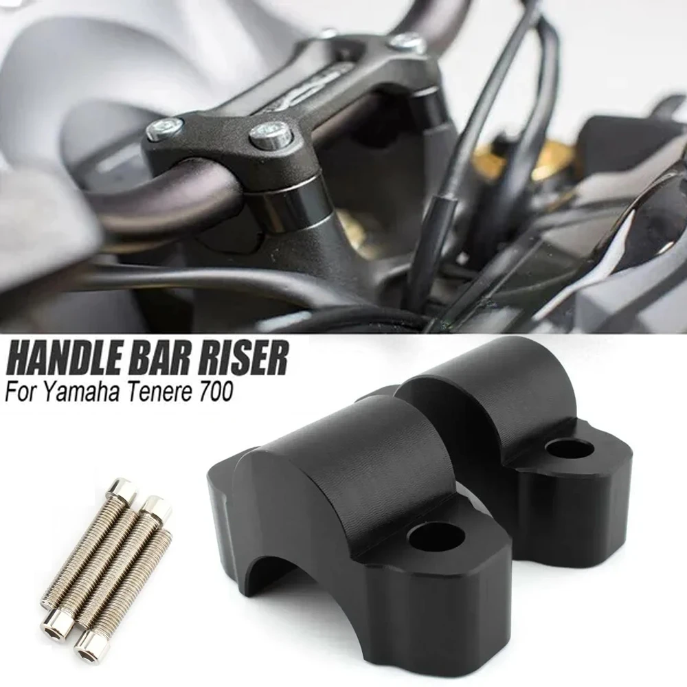 

Motorcycle Handlebar Risers Mounting Mount Riser CNC Billet Aluminum For Yamaha Tenere 700 TENERE 700 Tenere700 2019-2025