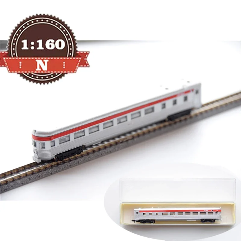 

Diecast N Scale 1/160 MP Silver Tail Carriage Train Model Sand Table Display Adult Collection Gift Boy Toy Suitable For Novice