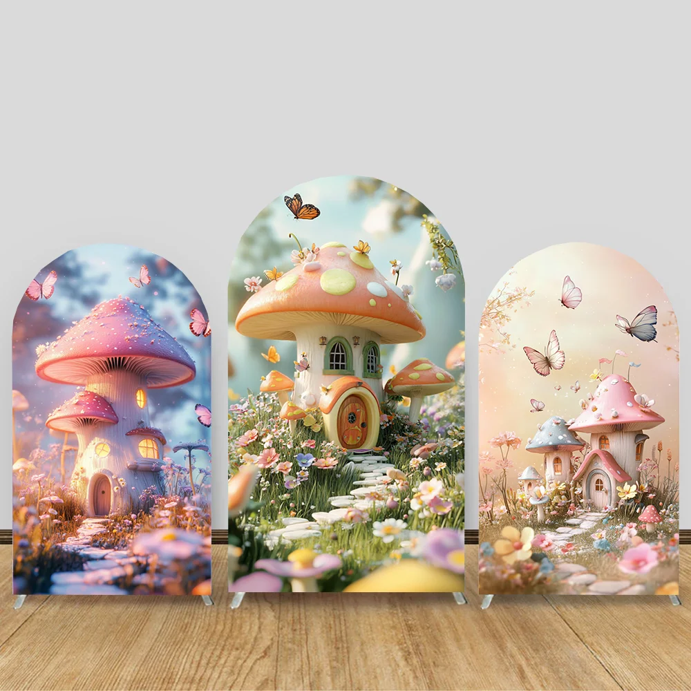 

Dream Fairy Tale Double-sided Arch Canopy Forest Themed Garden Outdoor Wedding Baby Shower Birthday Party Decorations