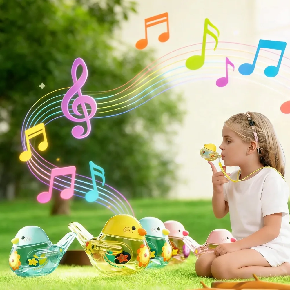 Pássaro apito de água colorido pássaro apito de água tubo pássaro brinquedo engraçado chamada de pássaro apito brinquedo de treinamento para crianças presente de aniversário