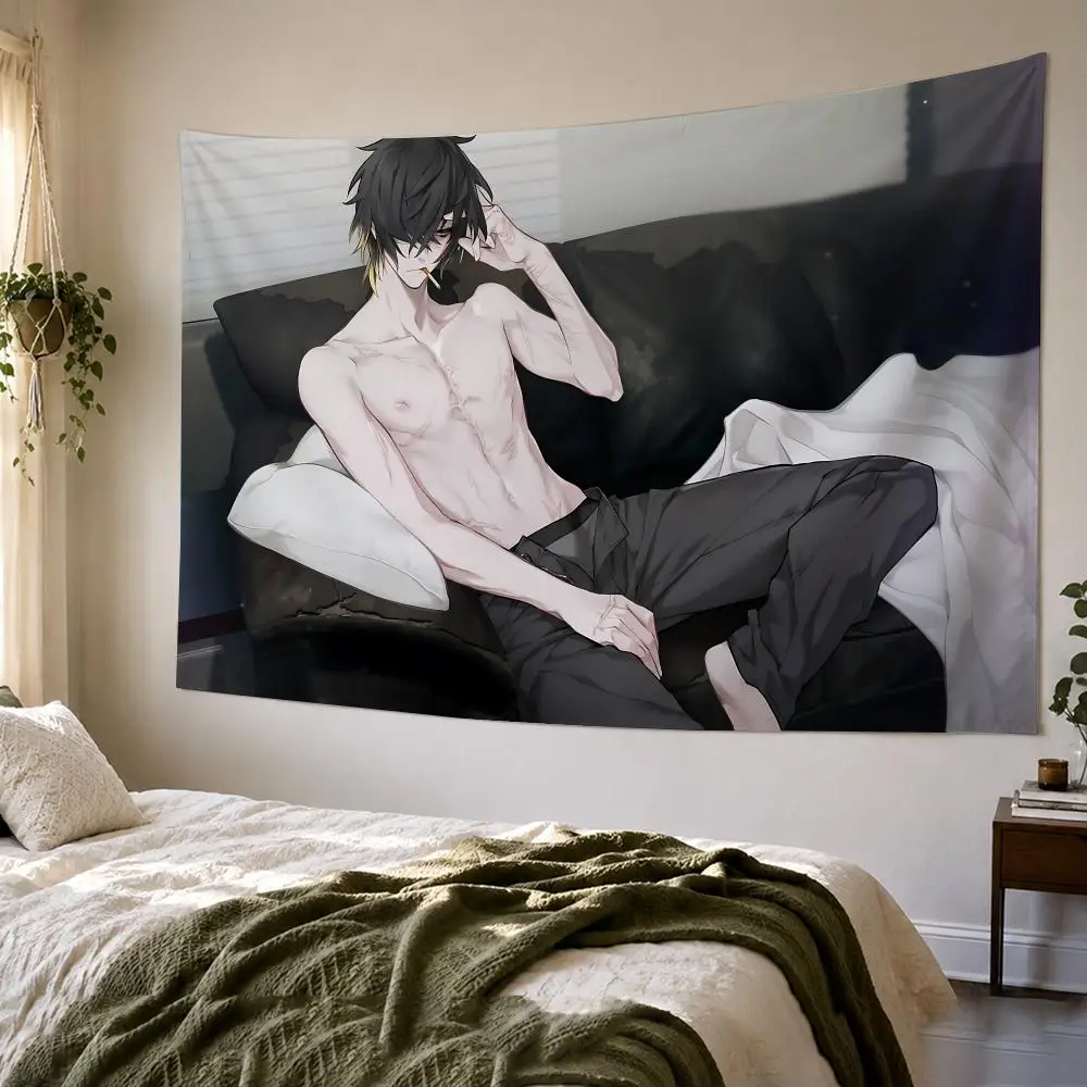 Towa Slow D-Damage Cool Anime Tapestry Bedroom Living Room Bar Party House Home Dorm Interior Wall Decor Background Banner