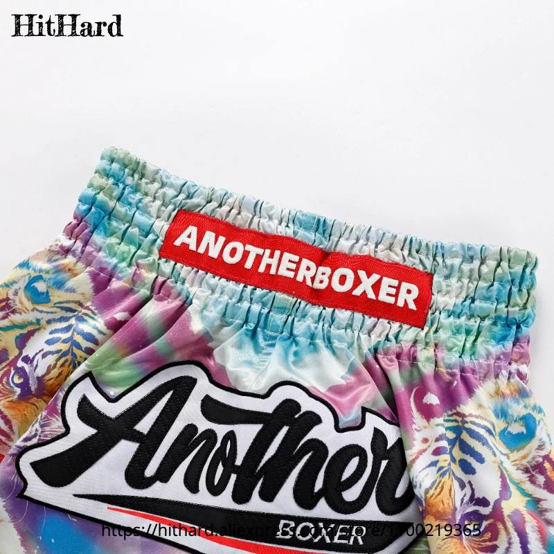 السراويل الملاكمة التايلاندية الرجال النساء قسط السراويل للملاكمة التايلاندية الساتان MMA القتال التدريب السراويل تنفس الملاكمة ثي كيك بوكسينغ السراويل #4