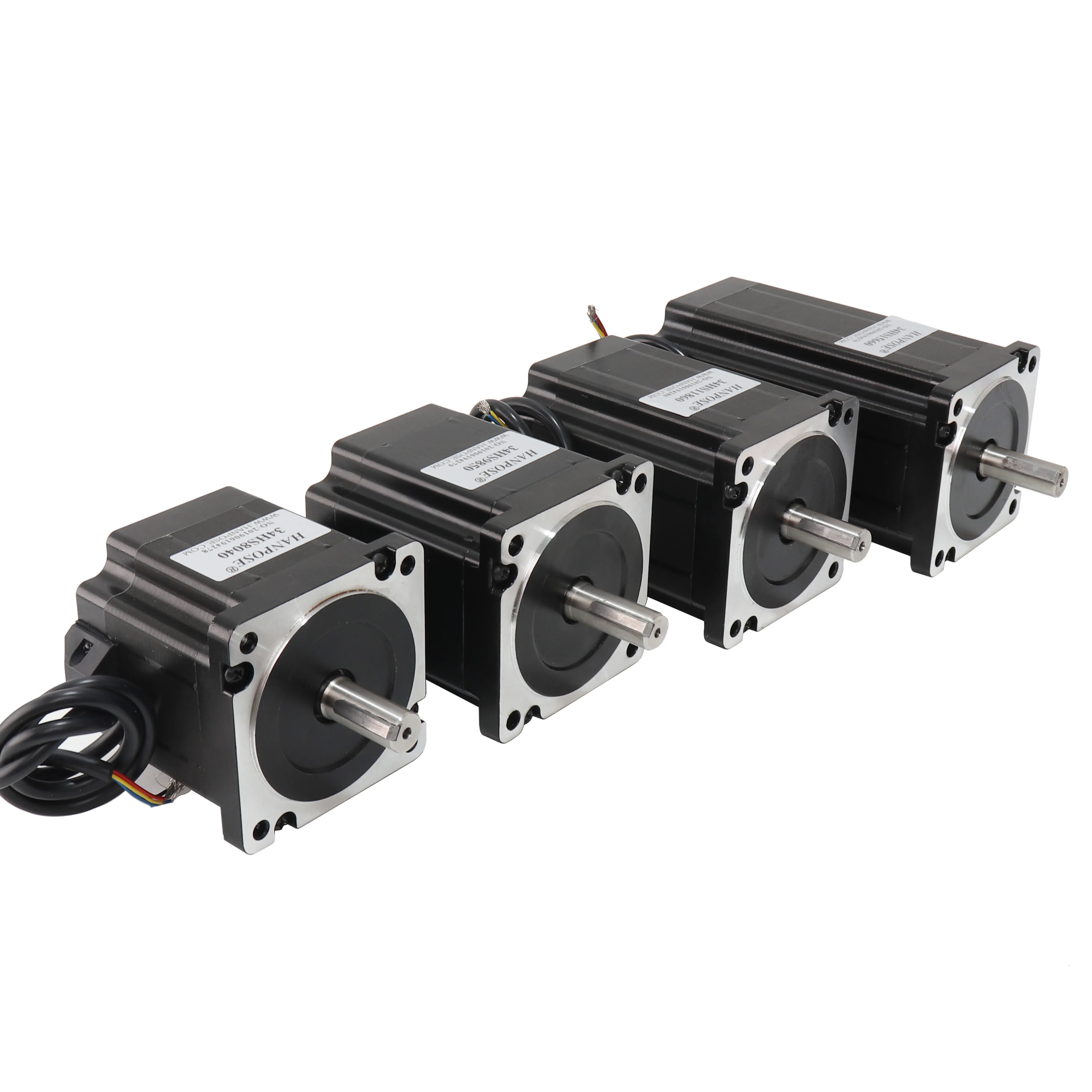 

Шаговый двигатель Hanpose Nema34 86*86*118 мм 34HS8040/9850/11860/15660 для станков с ЧПУ, высокомоментный шаговый двигатель Nema 34