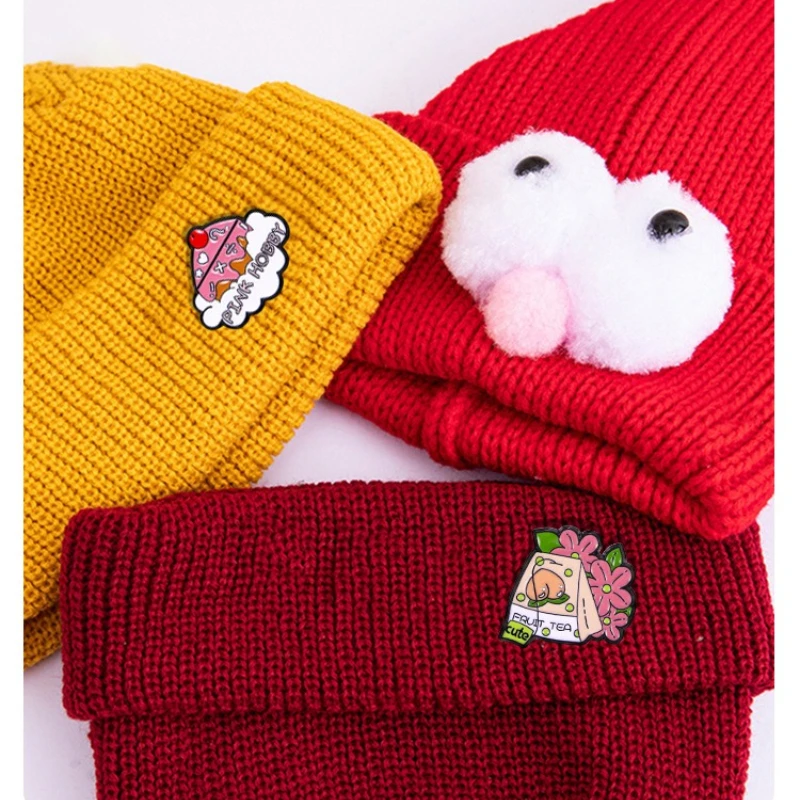 Creative Cute Dessert Shape Brooch Milk Ice Cream Cake Alloy Badge Pins For DIY Clothing Bags Hat Scarf T-shirt Jeans Decoration