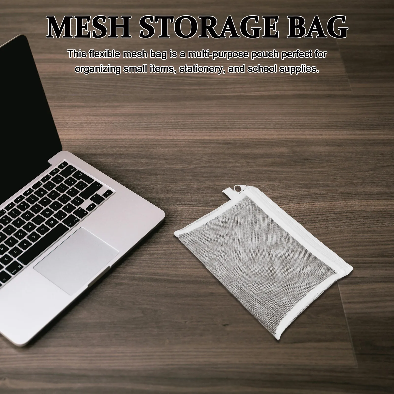 

6Pcs Mesh Document File Pouch Clear Zipper Storage Bag Breathable Organizer Office School Travel Board Games Puzzle Stationery