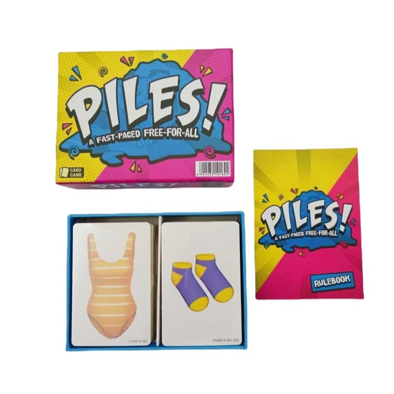 Zestaw bardzo zabawnych kart odzieżowych, składane karty do pokera z ubraniami, idealne na spotkania rodzinne, odpowiednie na Nowy Rok.