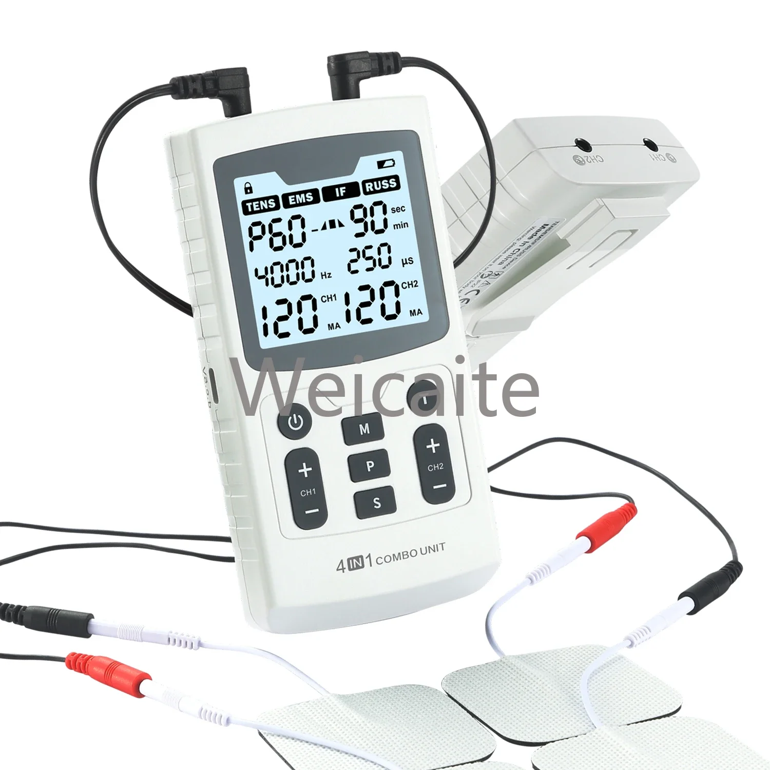 4 in 1 Combo Therapy Professional Recovery Equipment RUSS IFT TENS EMS Unit for Hospital Clinic