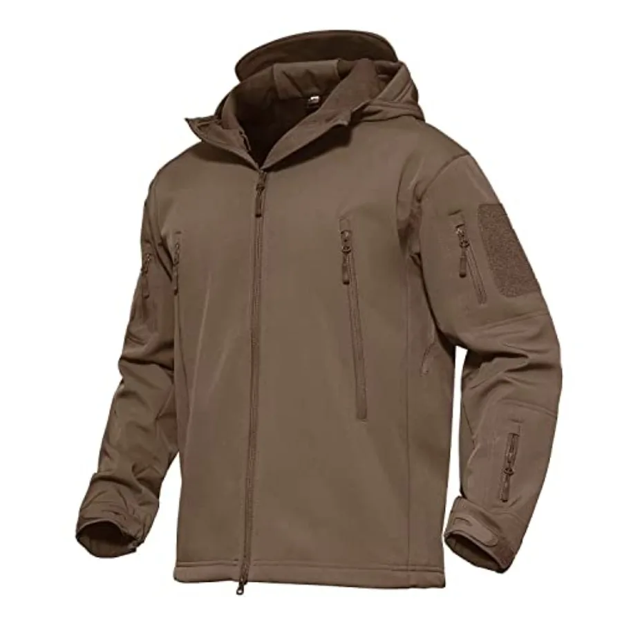 

MAGCOMSEN Men's Jacket Tactical Performance Waterproof Softshell Jackets Fleece Lined Ski Snow Winter Windbreaker