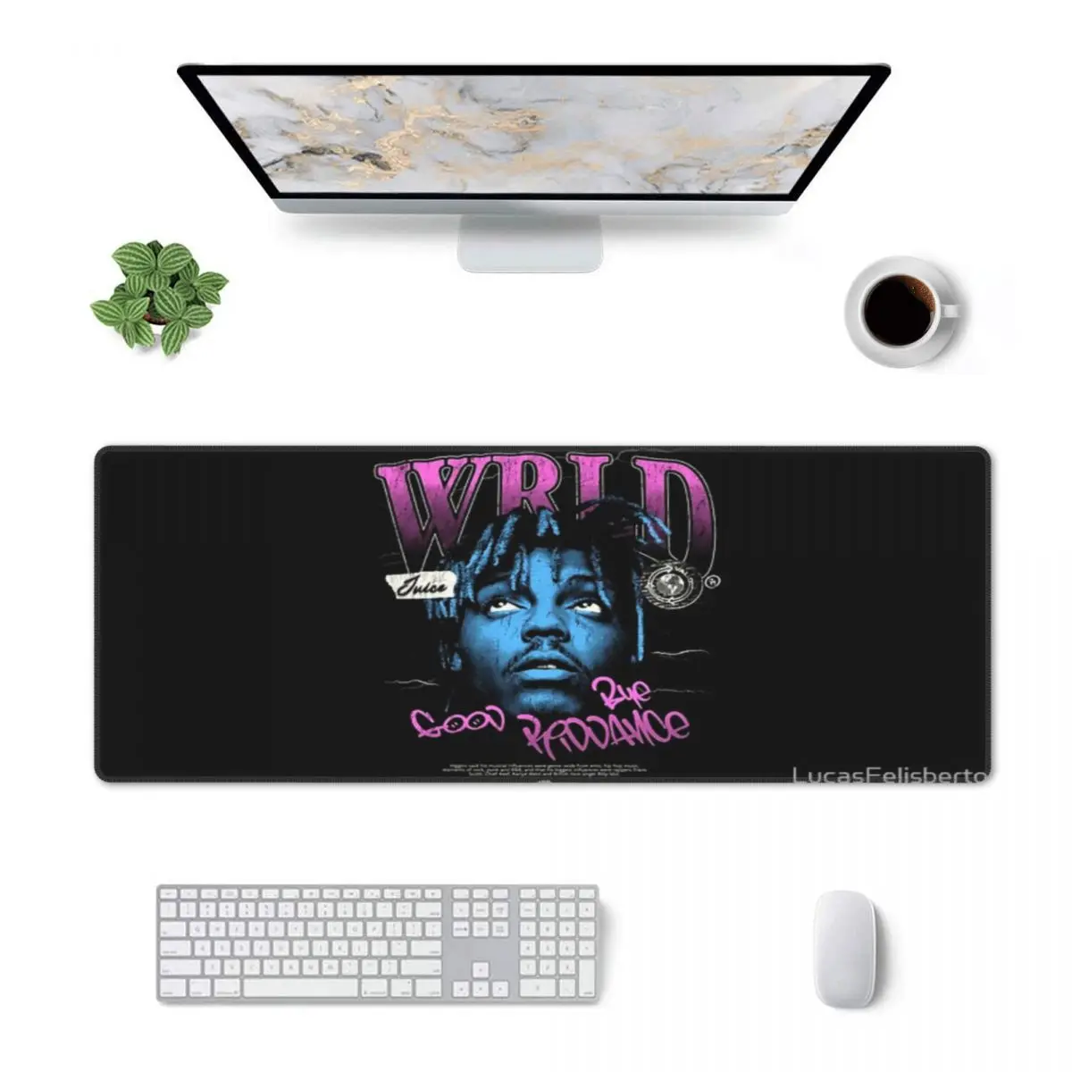 Juice WRLD Halftone Rubber Keyboard Pads