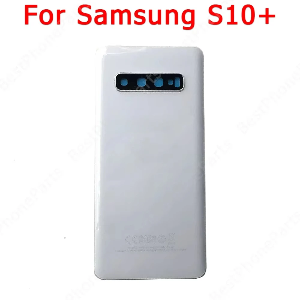 Back Battery Cover for Samsung Galaxy S10 Plus + S10e back housing cover case with Adhensive replacement spare parts