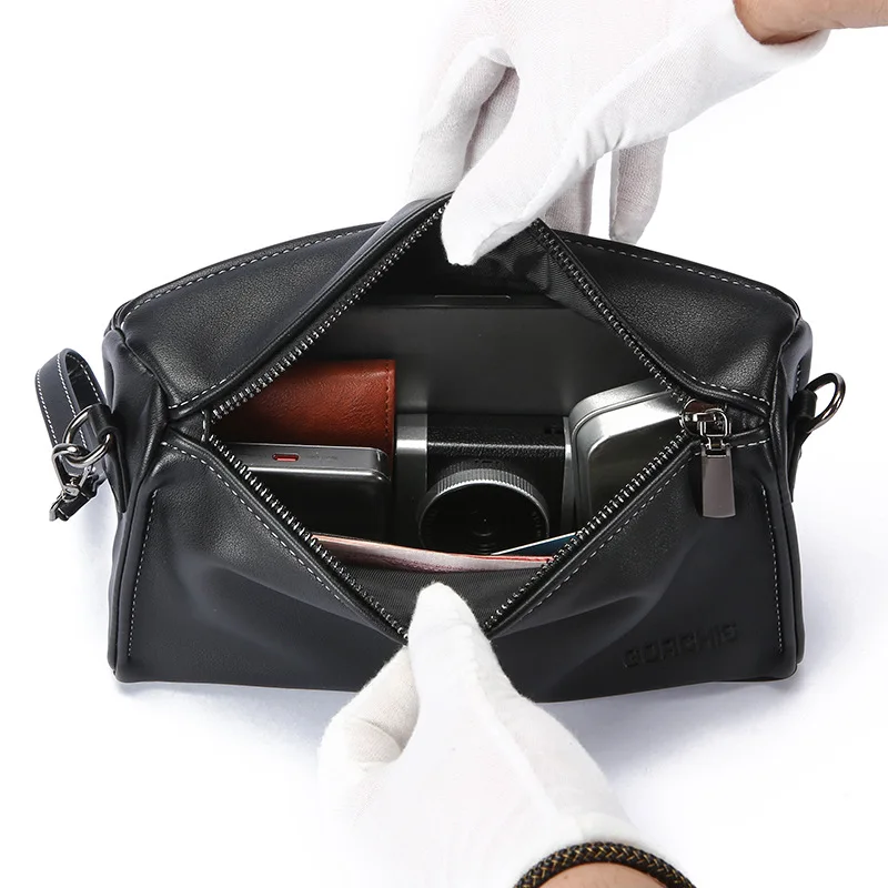 Men's Crossbody Bag Stylish Travel Backpack Compact Carry-On Shoulder Bag, Men's Clutch