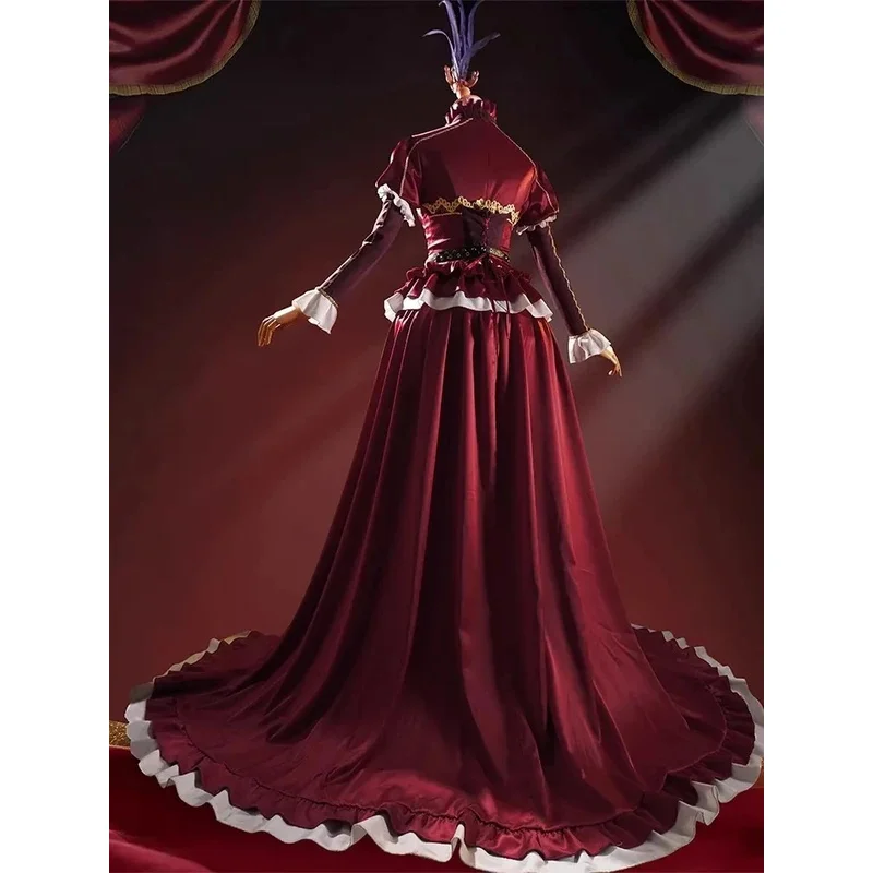 

az15Identity V Bloody Queen Cosplay Mary New Skin Archduchess Costume Wig Shoes Ear Prop For Women Halloween