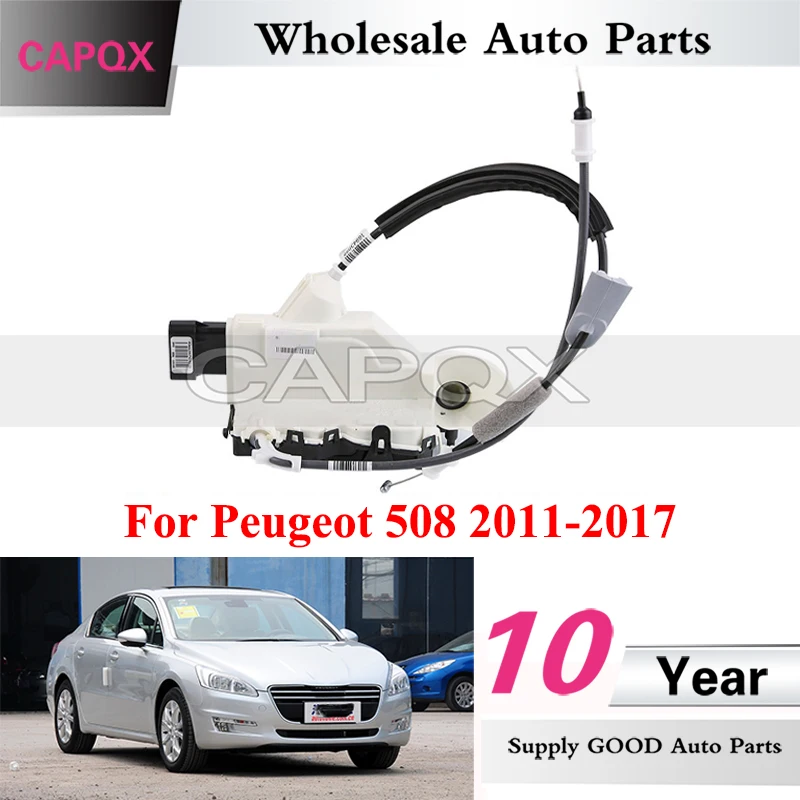Bloqueo de puerta de coche CAPQX para Peugeot 508 2011-2017, motor de cierre centralizado, actuador de cerradura de puerta 9819263080 9819263180
