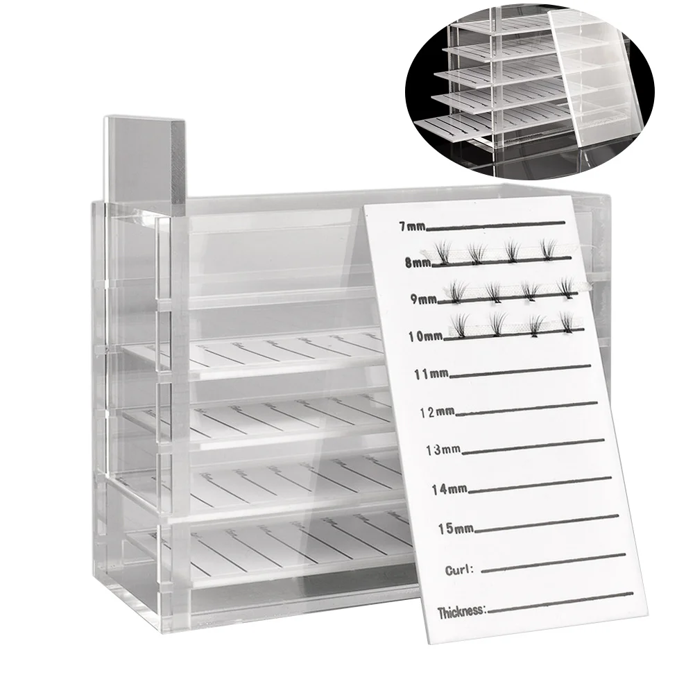 

Eyelash Storage Box Transparent Multi Layer Drawer Mode Premium Material Essential Eyelash Organiser Display Container for Salon