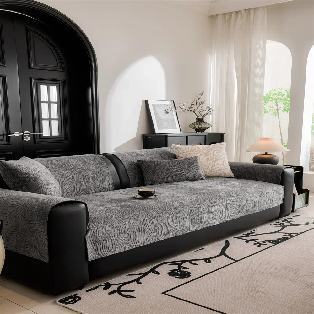 Sofa Cushion New Style Imitation Cotton and Linen All-season Anti-slip Cross-border Sofa Cover Full-cover Sofa Scarf