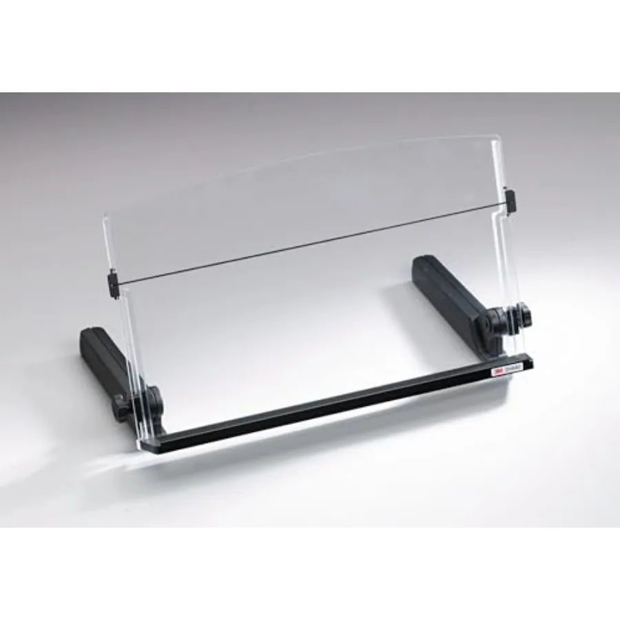 

Adjustable Document Copy Holder, In-line with Monitor Minimizing Head and Neck Movement, 300 Sheet Capacity Holds Sheets to Boo