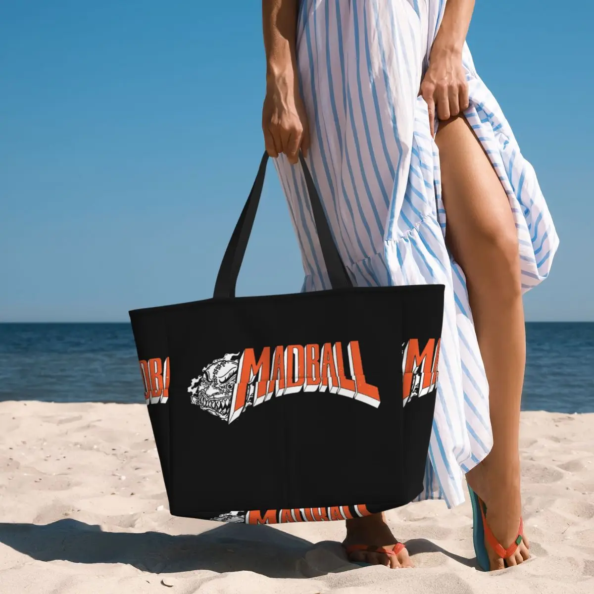 

Madball Sticker Beach Tote Bag Sport Gym Yoga Duffle Large Tote Bag Women Travel Bag Fitness bag