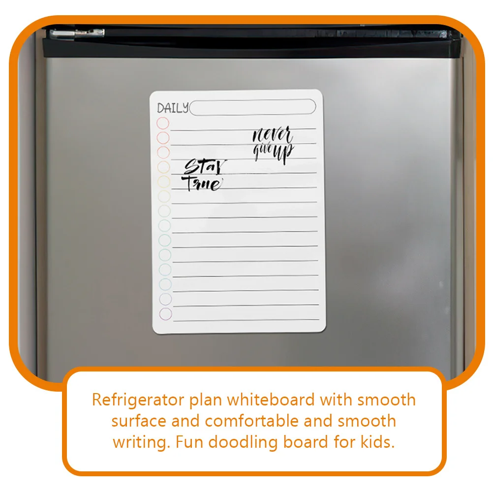 

3Pcs Acrylic Dry Erase Board Magnetic Planner for Fridge Clear Reusable Whiteboard Schedule List Organization Tool Home Office