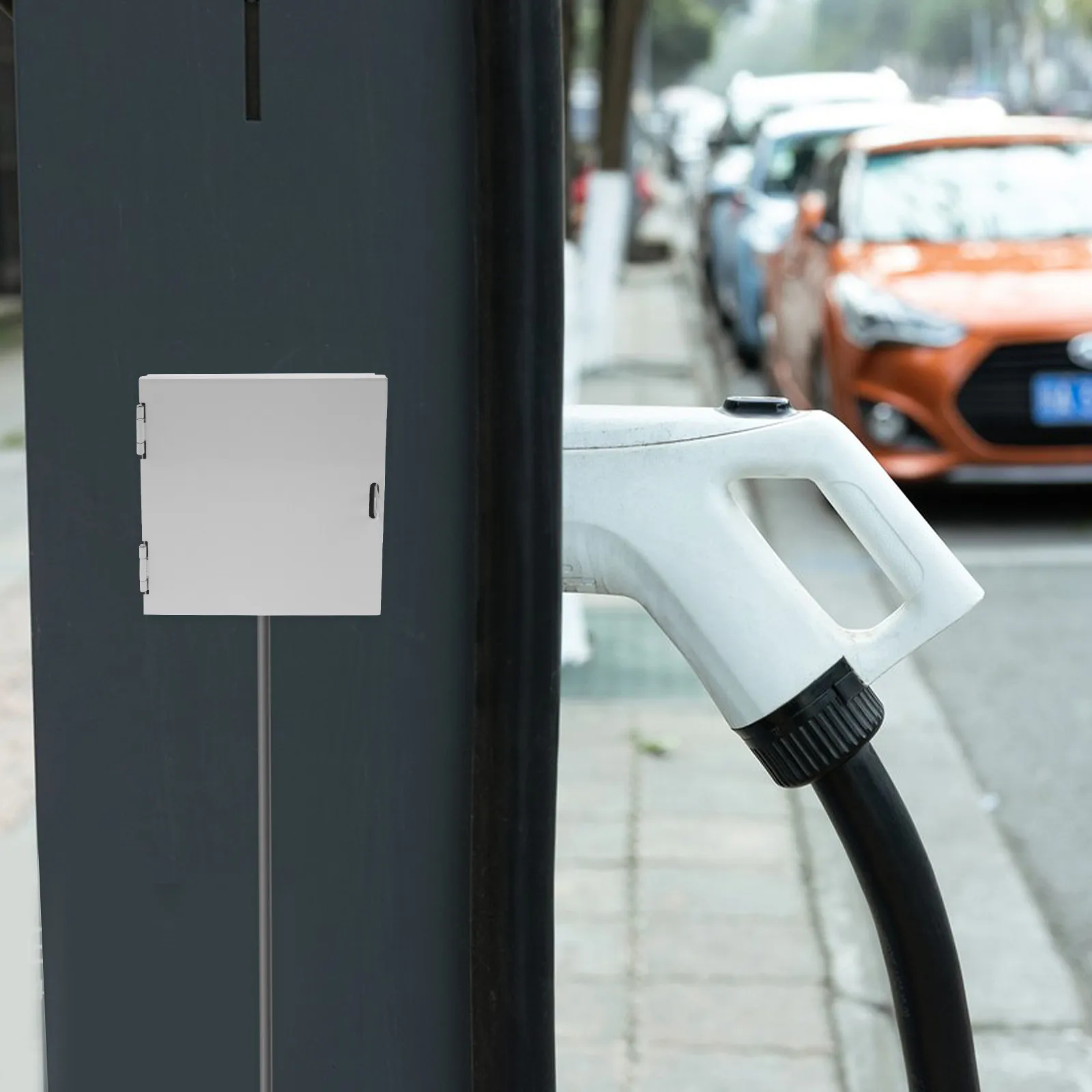 

Outdoor Anti-Theft Electrical Enclosure Protective Outlet Box Metal Socket Box for Electric Vehicle Charger Weatherproof