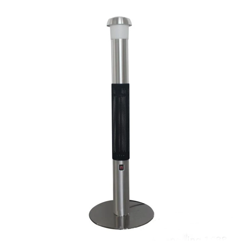 Ruby Red Heating tube prevention of dumping patio outdoor heater with blue tooth speaker LED light