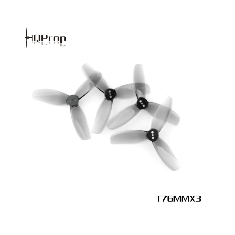 2 / 4 / 8 Pairs HQPROP T76MMX3V2 76mm 3-Blade PC Propeller for RC Freestyle 3inch Cinewhoop Drones Cinebot30 DIY Parts