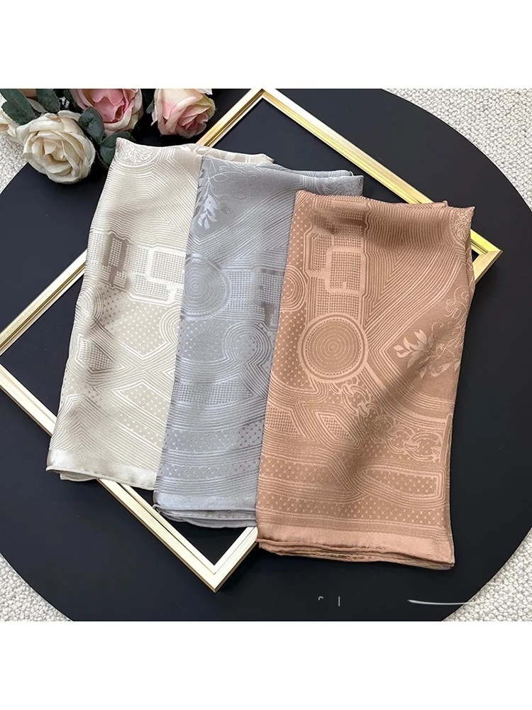 high-end-silk-scarf-women's-vintage-style-19-momme-embroidered-heavyweight-square-necktie-65cm-korean-style-digital-print