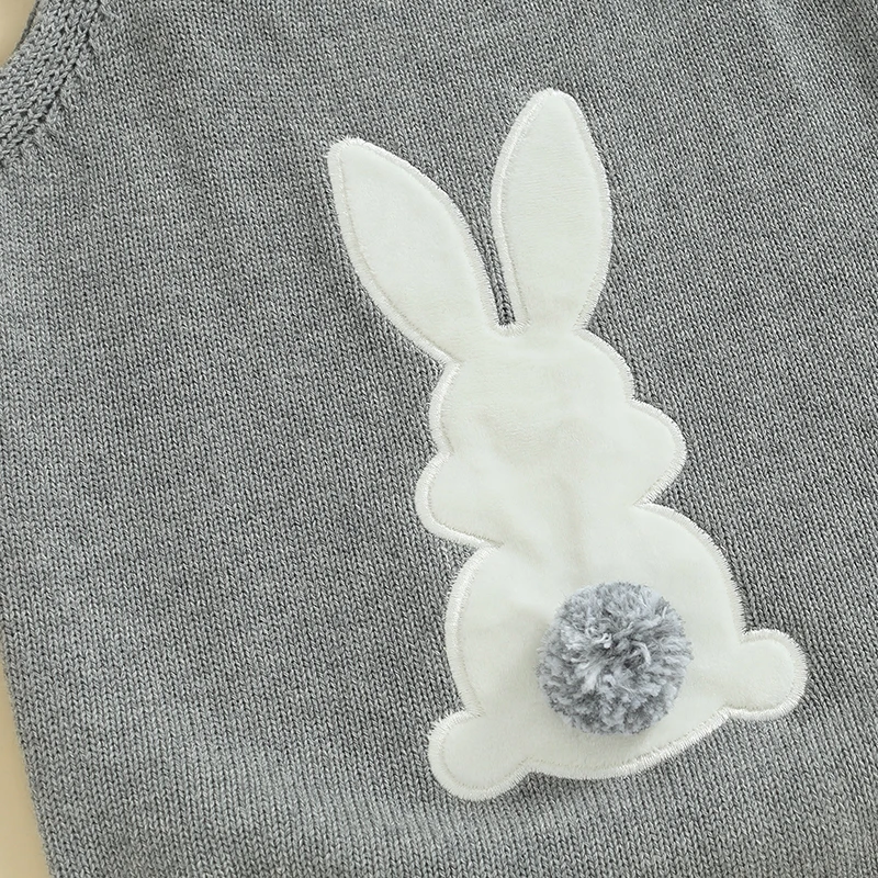 Adorable Toddler Easter Knit  with Cute Chick Embroidery and Soft Fleece Lining for Baby Boys and Girls