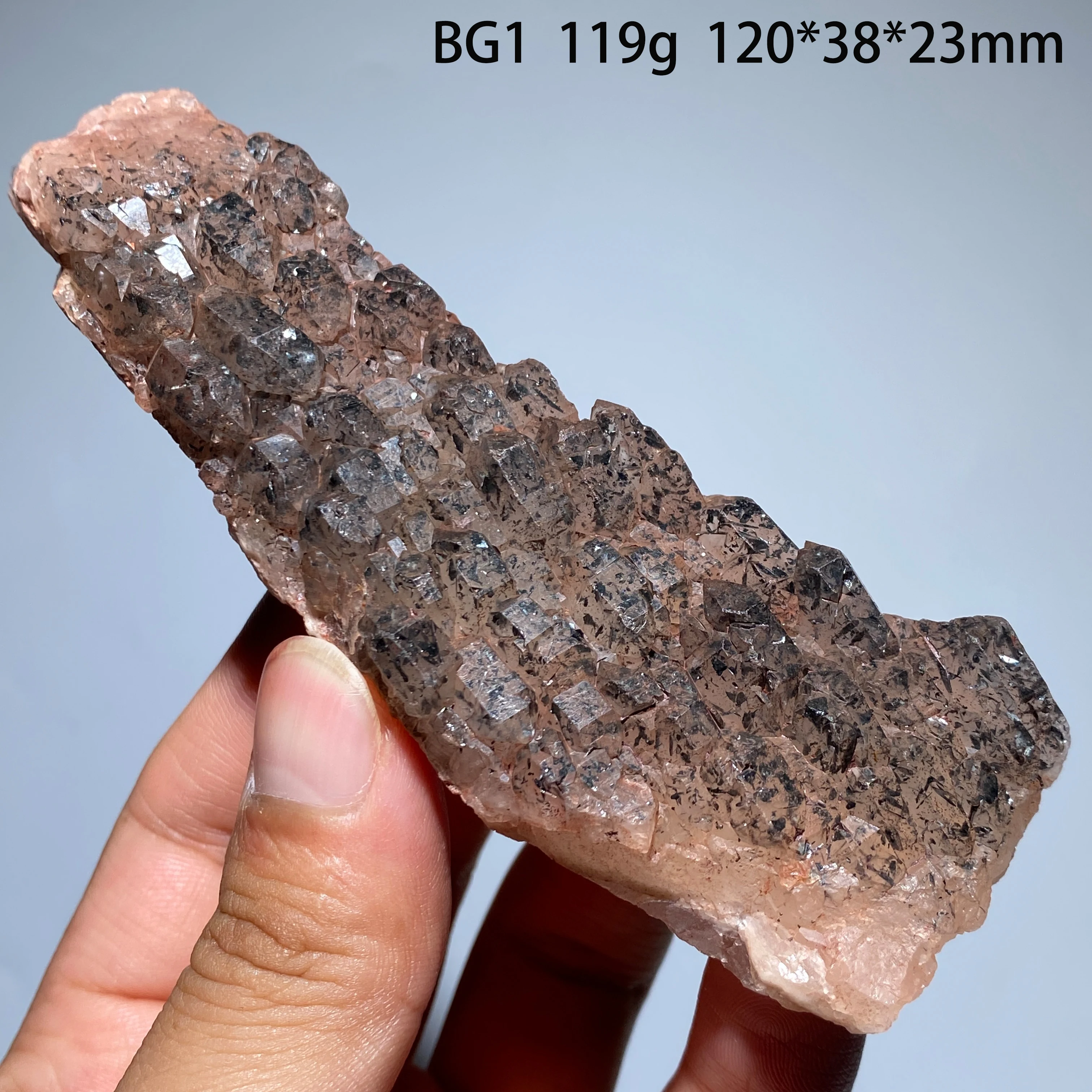 Natural Brazilian Skeletal Quartz Raw Crystal Mineral Specimen Reiki Healing Stone Home Desktop Ornament Collectible Gift