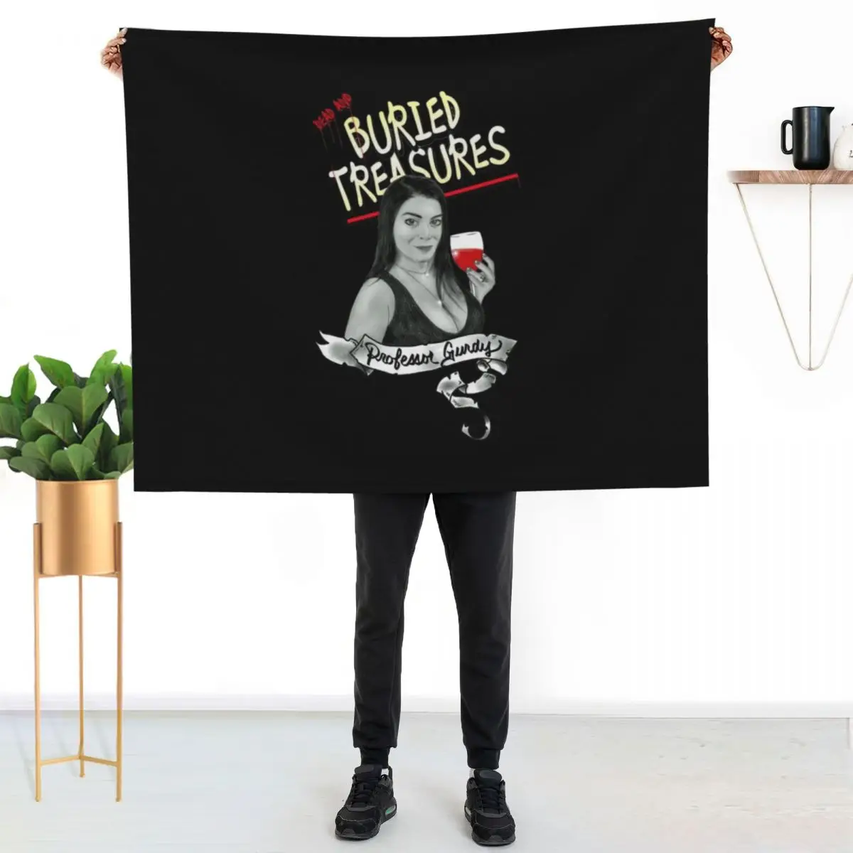 Professor Gurdy Throw Blanket Stylish Warm Blanket for Living Room Bedroom