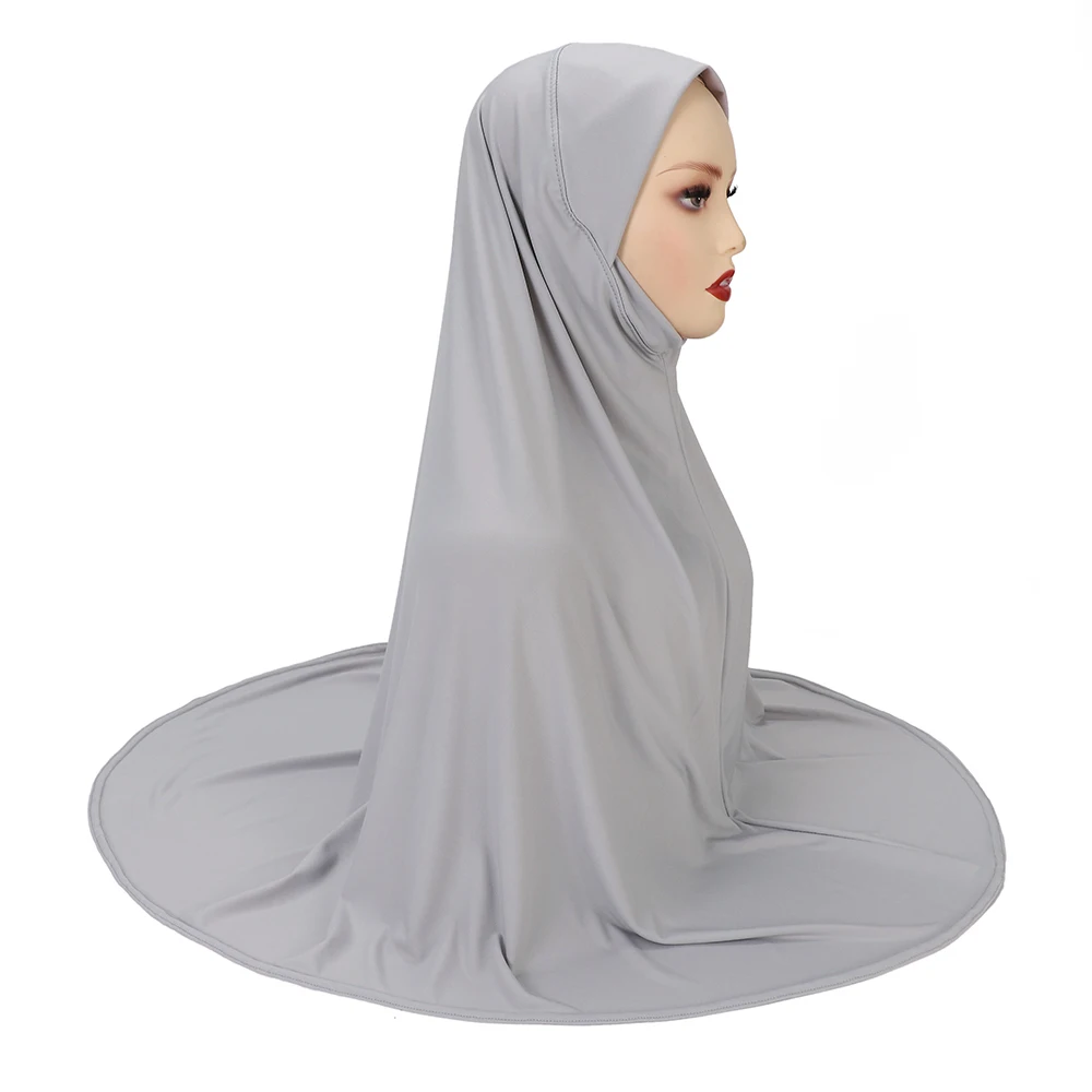 Groot formaat klaar om moslim hijab XL maat Jersey Instant hijab sjaal lichte tulband Maleisische sjaal leverancier te dragen