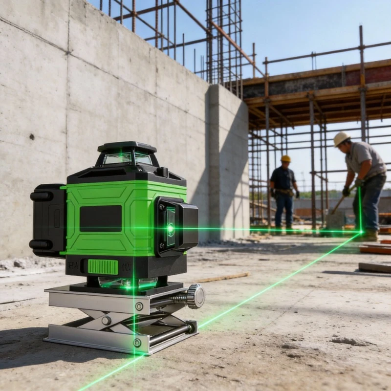 

12-линейный зеленый лазерный уровень, высокоточный самовыравнивающийся проекционный инструмент для наружных работ