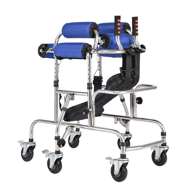 

Children's walker Children Walk Support Stand Kids Hemiplegia Training Walker Aid Wheelchair