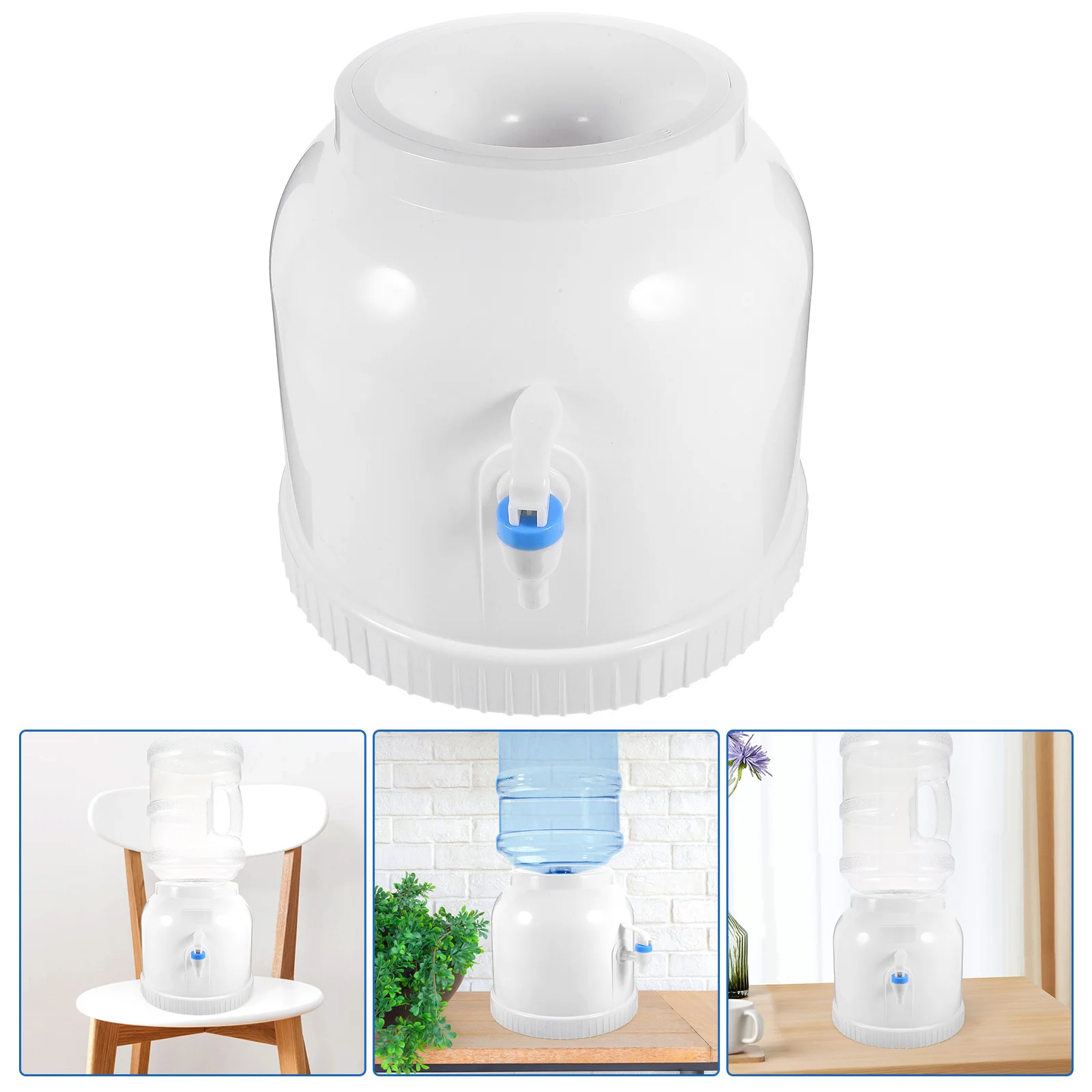 

Desktop Water Dispenser Stand Sturdy Plastic Water Bottle Bracket Inverted Design for Easy Access Space Saving