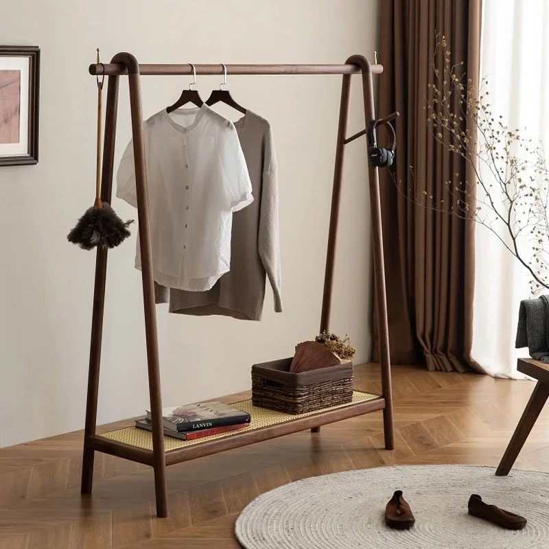 c13-Retro Simplicity Solid Wood Coat Racks Luxury Bedroom Italian Style Originality Coat Racks High-end Home Furniture Perchero