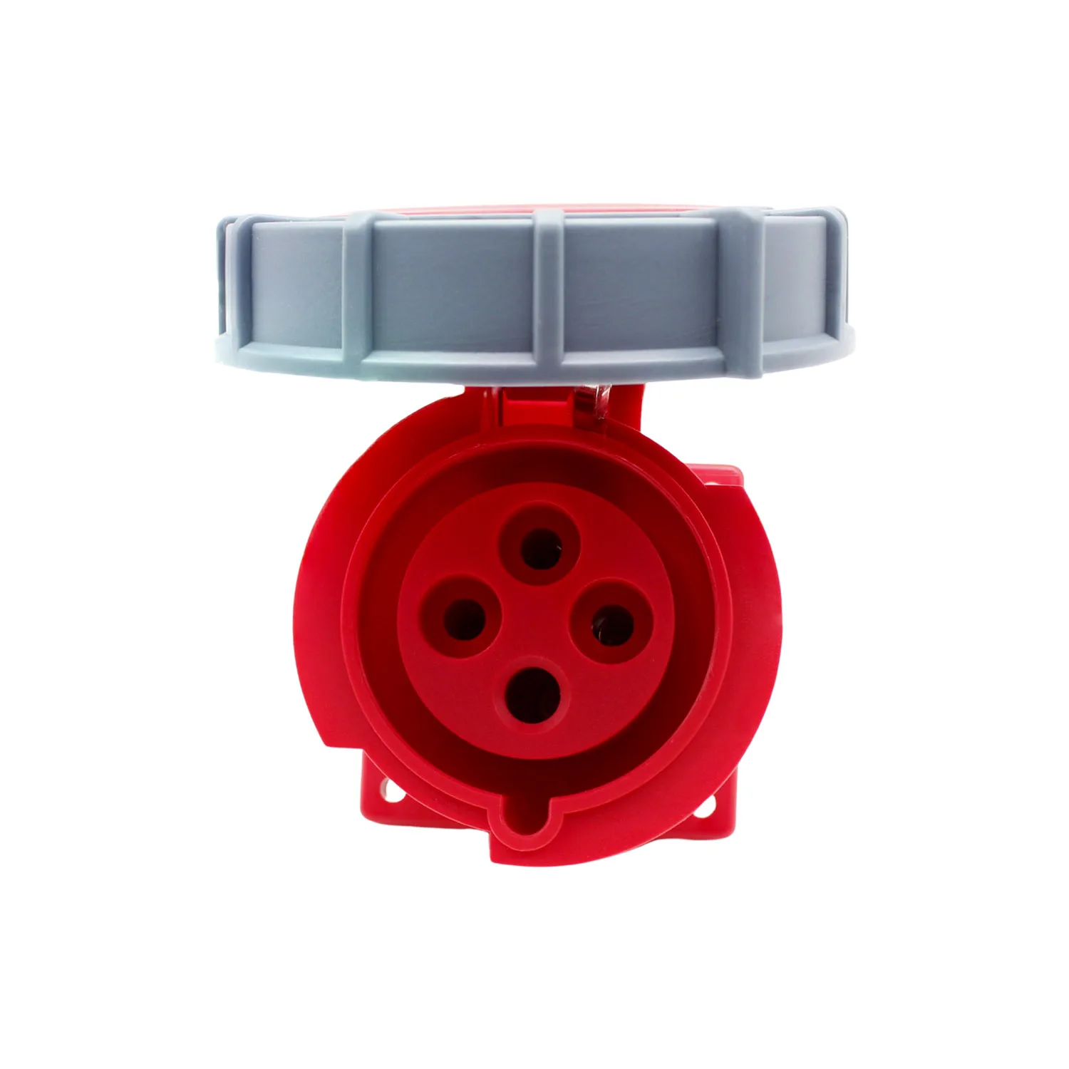 WOINSPODER 32A 4 Pin CEE Female Connector 380-415V 3P+PE IP67 Waterproof 6H for Stage Lighting Events Power Distribution