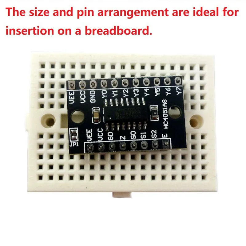ELECT-Raspberry Pi لـ Arduino وحدة معدد تناظرية/Demultiplexer متوافقة مع 8 قنوات HC4051A8 74HC4051 لوحة تجارب Mountin