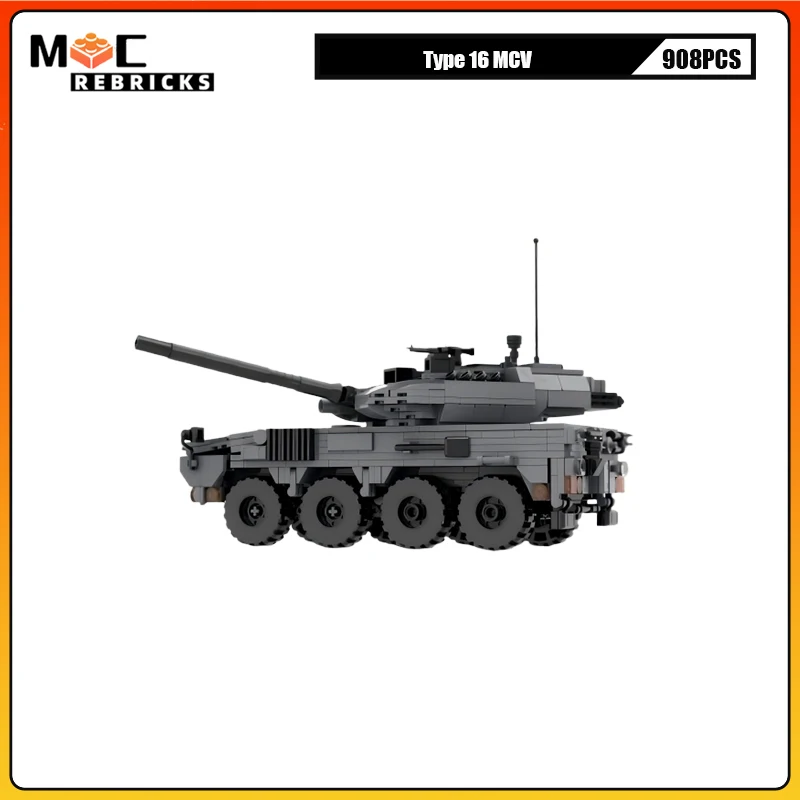 

Military Armored Car Type 16 MCV Assault Shell MOC Building Block Tank destroyer Collector Sets Bricks Boy Toys