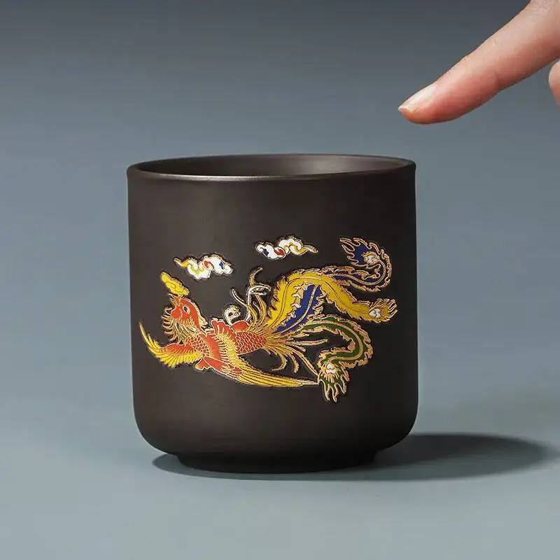 Heat-sensitive Color-changing Master Cup Kung Fu Tea Cup Drinking Cup Home Use Reception Cup High Aesthetic Business Gift