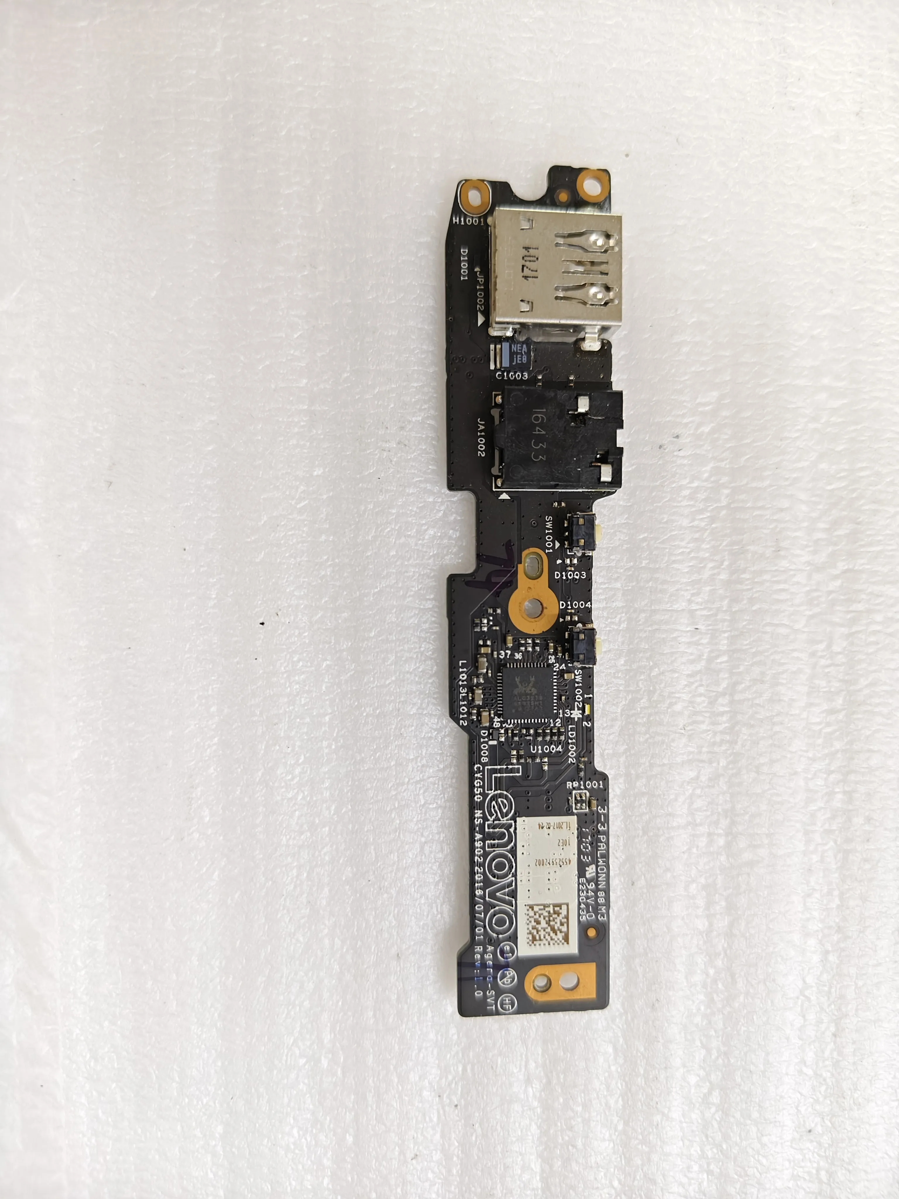 Used for Lenovo Yoga 910 Pro 910-13IKB Laptop USB Audio Board CYG50 NS-A902 100% Tested Fast Ship