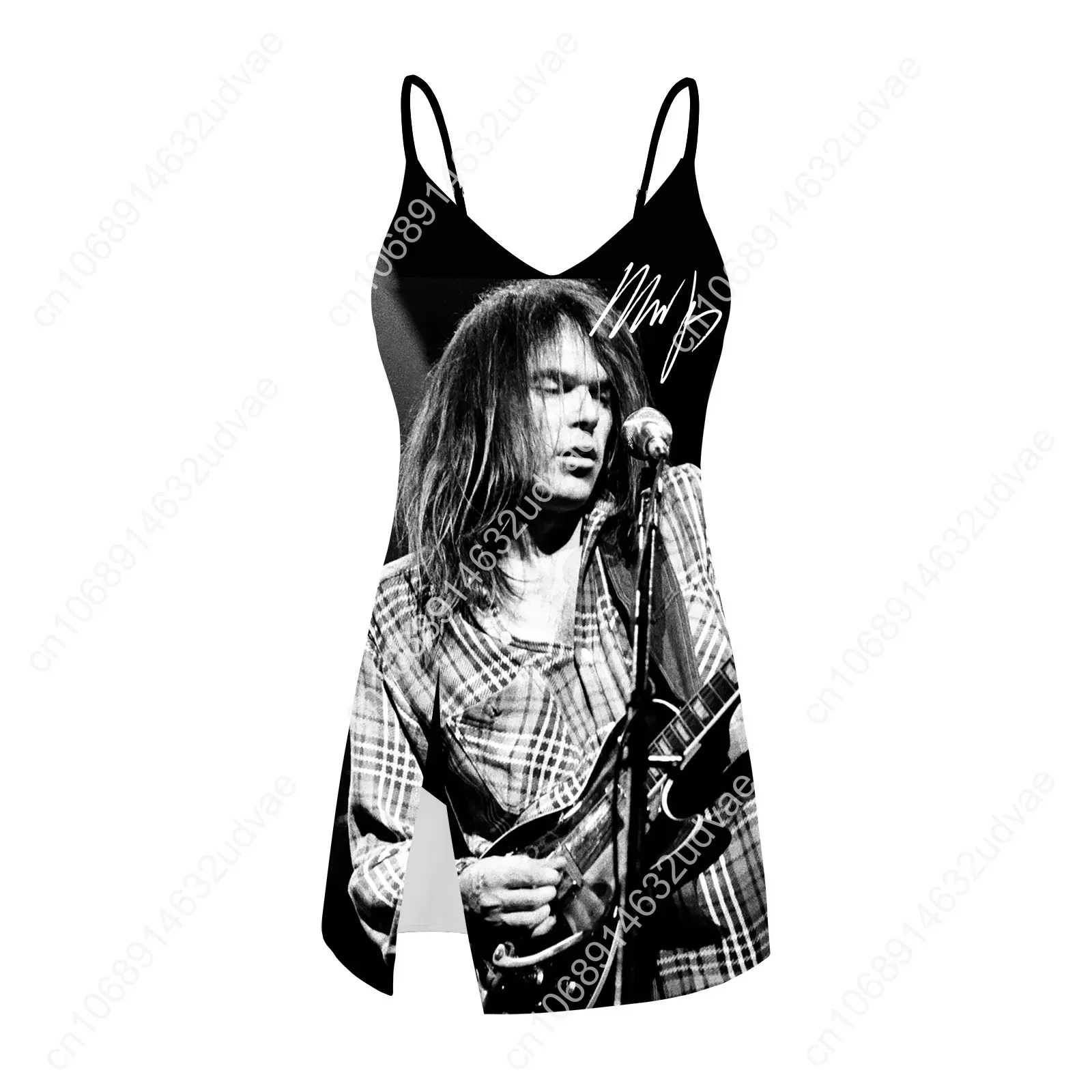 Neil Young Sling Dress Swimsuit Womens Bathing Suits Personalized Fashion Swimwear Pool Party Bikini Custom Made Beachwear