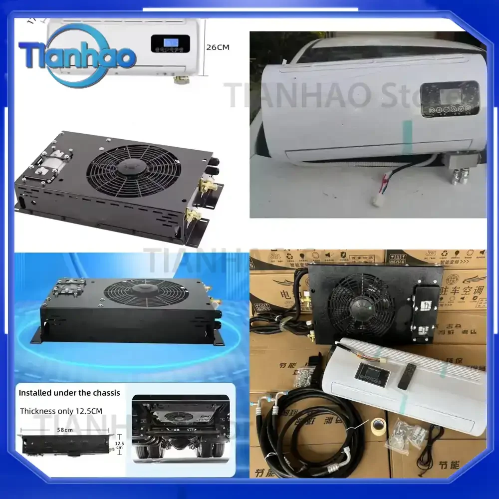 Portable 12V 24V Car Air Conditioner for Diesel Generator Truck New Energy Vehicles RV Ship