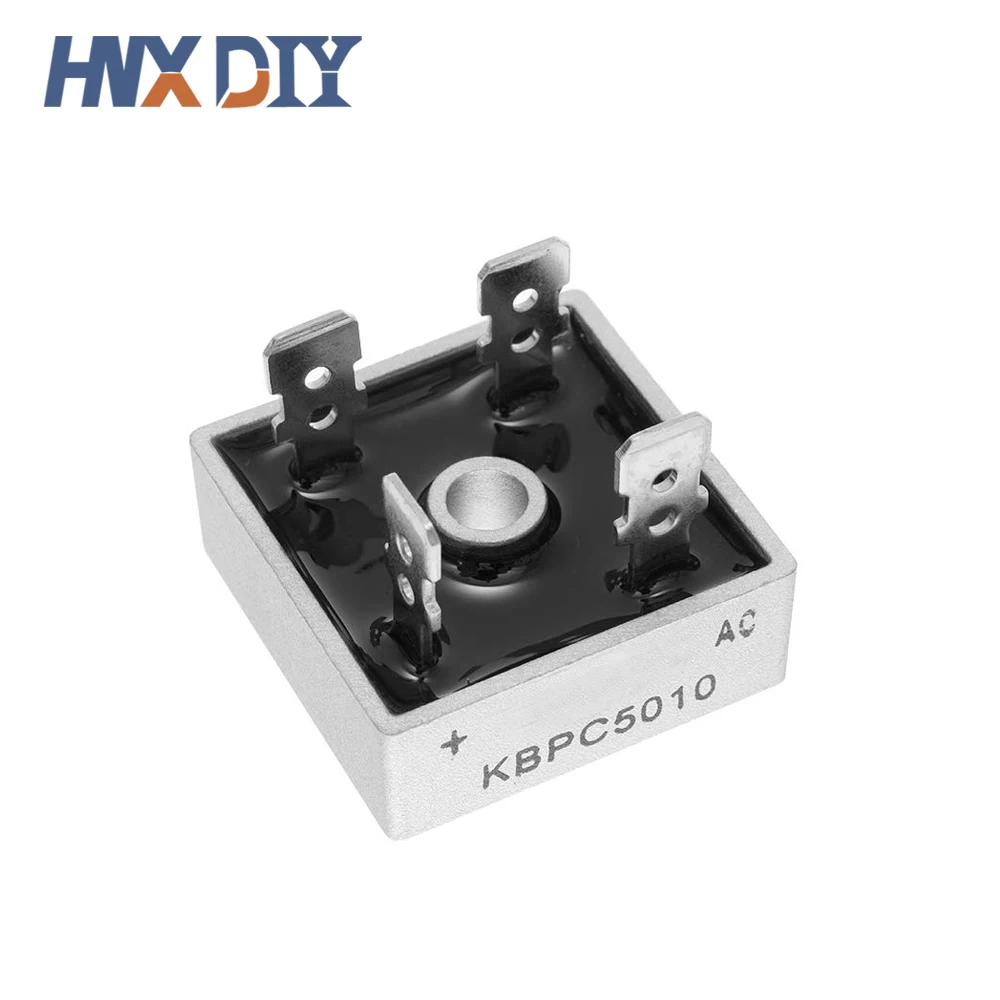 50PCS/Box KBPC5010 KBPC3510 KBPC2510 KBPC1510 50A 35A 25A 15A 1000V Diode Bridge Rectifier
