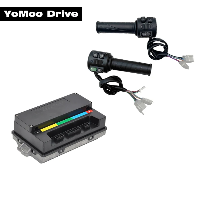 

VOTOL EM50S 72V 55A 1KW PMSM BLDC Sine Wave Controller For QS Wheel Mid Drive Motor with T08 Hall Throttle For Electric Bike
