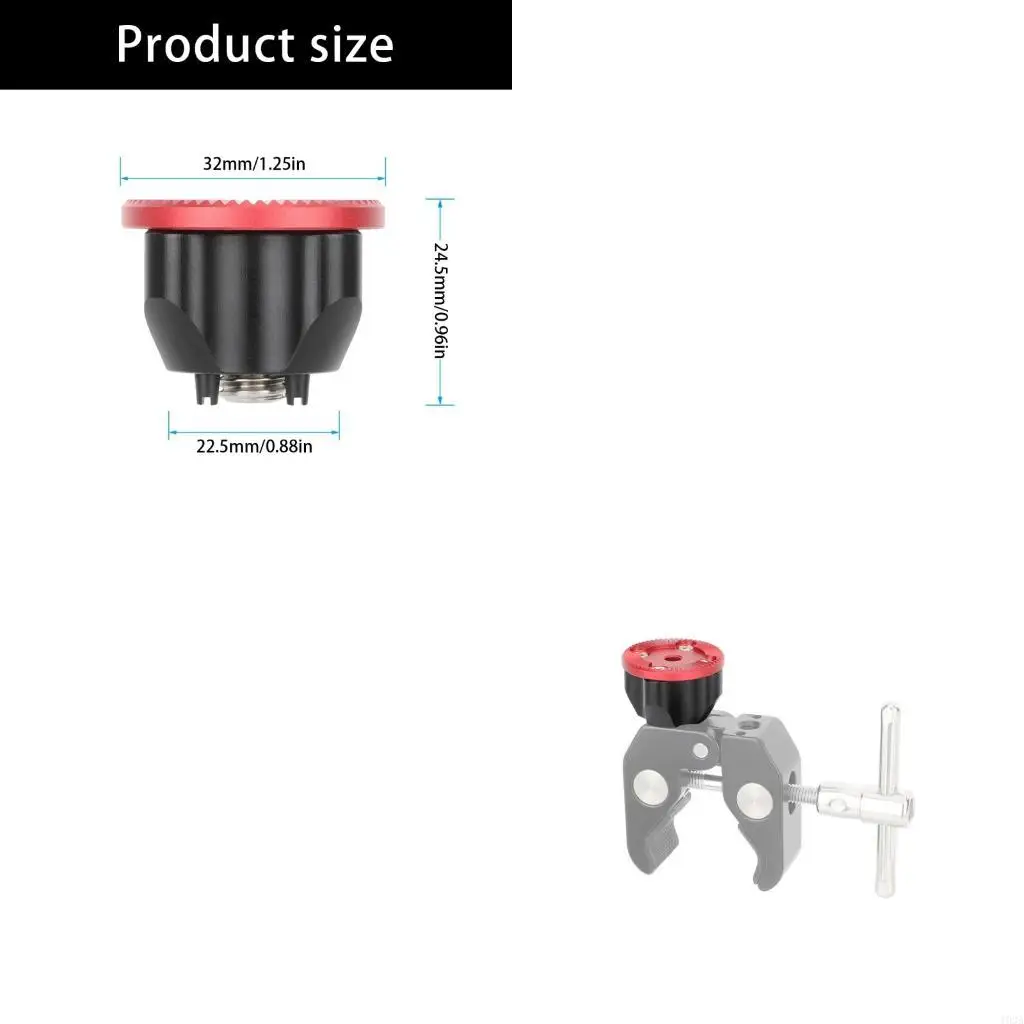 

193A Aluminum Gear Attachment 3/8inch Positioning Mounting Screw Replacement For Video Photography Support Accessories
