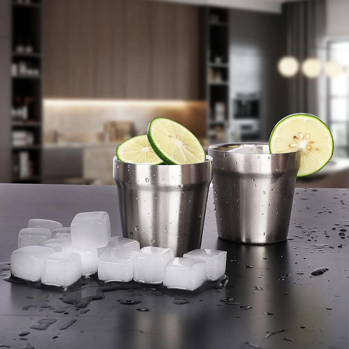 Shatterproof Drinkware Double Walled Cups Robust Wall Thickness 304 Stainless Steel Construction For Travel For Camping